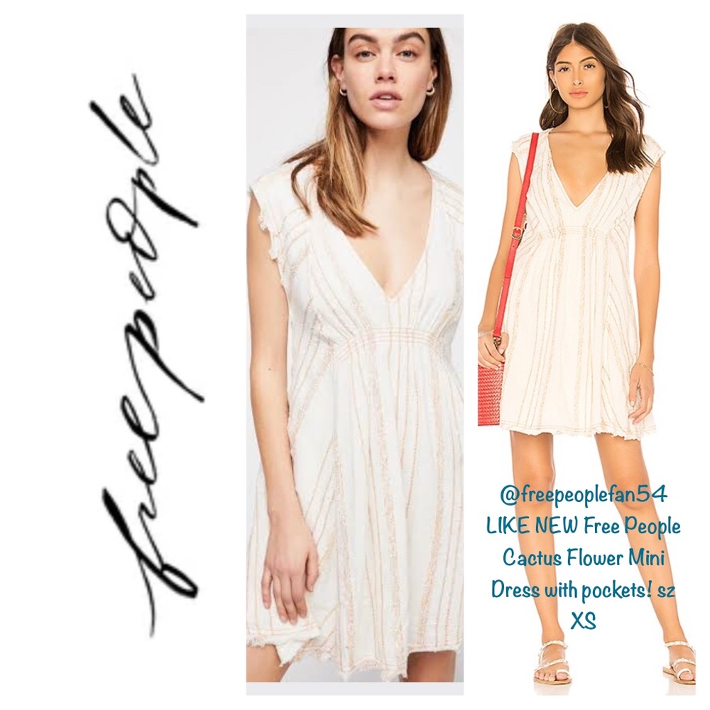 Free People Cactus Flower Mini Dress - XS - Picture 1 of 9